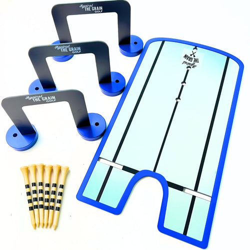 Winter Putting Lab - alignment mirror, gates, tees and bag
